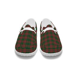 ScotsTee Shop Scottish Hutcheson Tartan Plaid Canvas Loafer Shoes