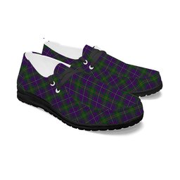 ScotsTee Shop Scottish Hay of Megginch Tartan Plaid Canvas Loafer Shoes