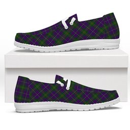 ScotsTee Shop Scottish Hay of Megginch Tartan Plaid Canvas Loafer Shoes