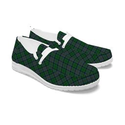 ScotsTee Shop Scottish Hope Vere Lochcarron Tartan Plaid Canvas Loafer Shoes