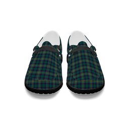ScotsTee Shop Scottish Hunter of Hunterston Modern Tartan Plaid Canvas Loafer Shoes
