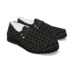 ScotsTee Shop Scottish Hislop Hunting 2 Tartan Plaid Canvas Loafer Shoes