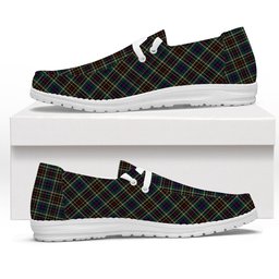 ScotsTee Shop Scottish Hislop Hunting 2 Tartan Plaid Canvas Loafer Shoes