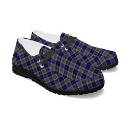 ScotsTee Shop Scottish Hanna of Stirlingshire Tartan Plaid Canvas Loafer Shoes