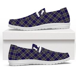 ScotsTee Shop Scottish Hanna of Stirlingshire Tartan Plaid Canvas Loafer Shoes