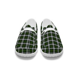 ScotsTee Shop Scottish Gunn Mrs Jane of Kirkhill House Wick Tartan Plaid Canvas Loafer Shoes
