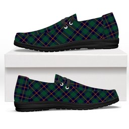 ScotsTee Shop Scottish Irvine Glenn Tartan Plaid Canvas Loafer Shoes