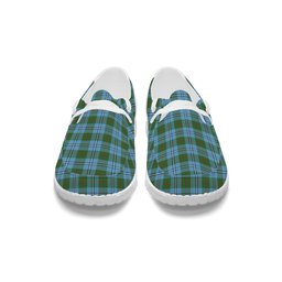 ScotsTee Shop Scottish Irvine of Glentulchan Modern Tartan Plaid Canvas Loafer Shoes