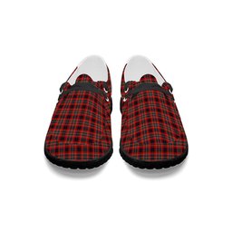 ScotsTee Shop Scottish Innes Red Modern Tartan Plaid Canvas Loafer Shoes