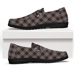 ScotsTee Shop Scottish Innes Red Dress Dance Tartan Plaid Canvas Loafer Shoes