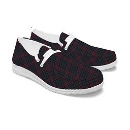 ScotsTee Shop Scottish Jrgensen of Taasingee Tartan Plaid Canvas Loafer Shoes