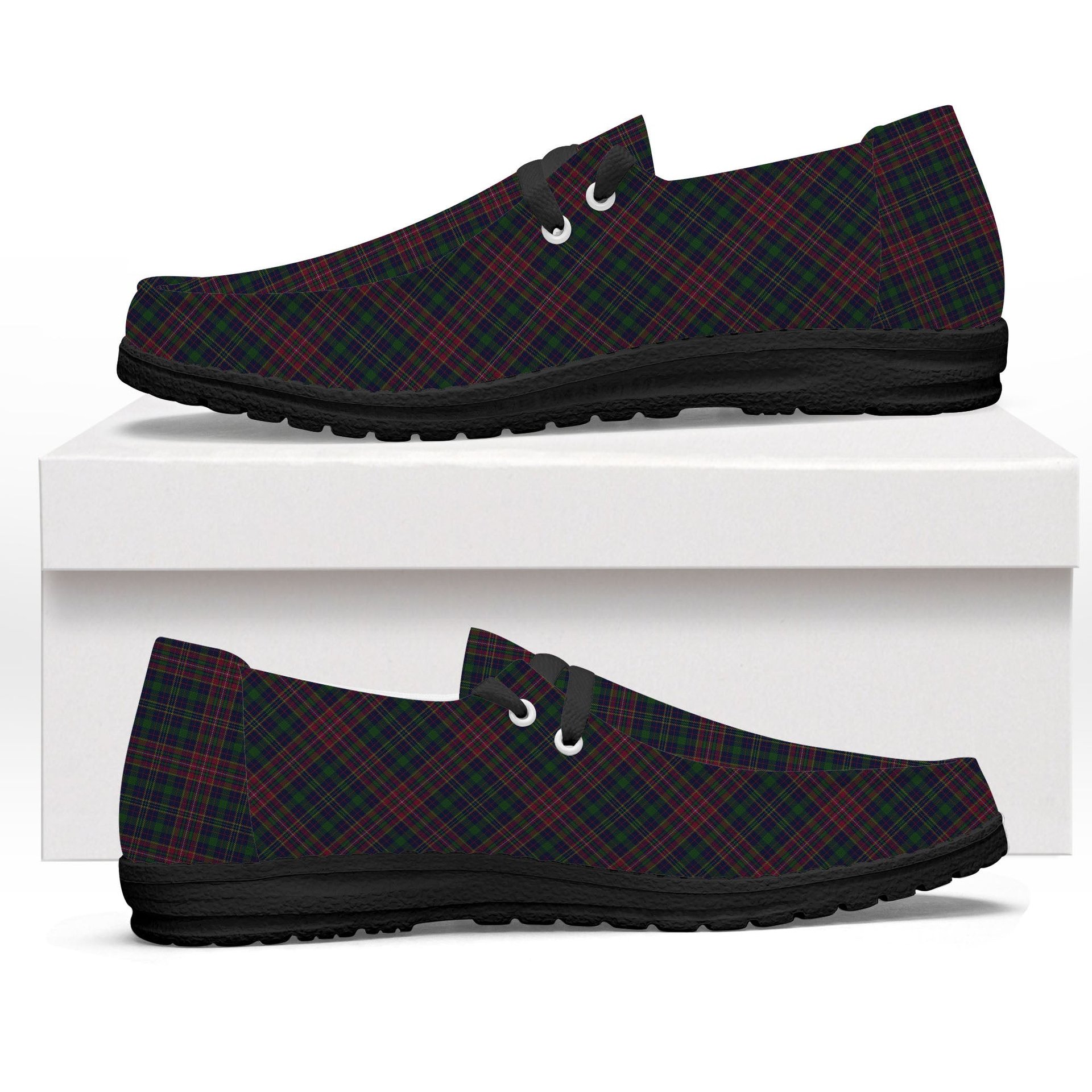 ScotsTee Shop Scottish Jrgensen of Taasingee Tartan Plaid Canvas Loafer Shoes
