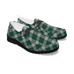 ScotsTee Shop Scottish Kelso Modern Clan Tartan Plaid Canvas Loafer Shoes