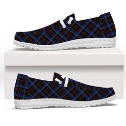 ScotsTee Shop Scottish Kennedy Irish Tartan Plaid Canvas Loafer Shoes