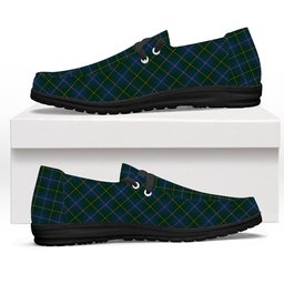 ScotsTee Shop Scottish Johnston Diana Hunting Tartan Plaid Canvas Loafer Shoes