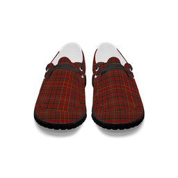 ScotsTee Shop Scottish MacAlister 1880 Tartan Plaid Canvas Loafer Shoes