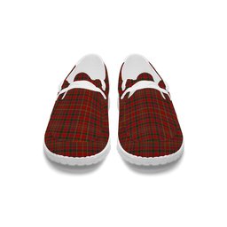 ScotsTee Shop Scottish MacAlister 1880 Tartan Plaid Canvas Loafer Shoes