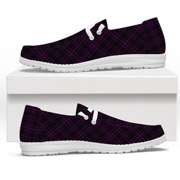 ScotsTee Shop Scottish Leonard Hunting Tartan Plaid Canvas Loafer Shoes
