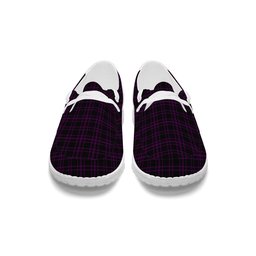ScotsTee Shop Scottish Leonard Hunting Tartan Plaid Canvas Loafer Shoes