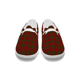 ScotsTee Shop Scottish MacAlister of Glenbarr Tartan Plaid Canvas Loafer Shoes