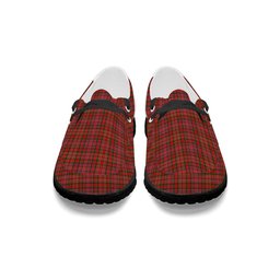 ScotsTee Shop Scottish MacAlister Modern SC Tartan Plaid Canvas Loafer Shoes