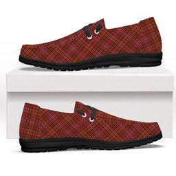 ScotsTee Shop Scottish MacAlister Modern SC Tartan Plaid Canvas Loafer Shoes