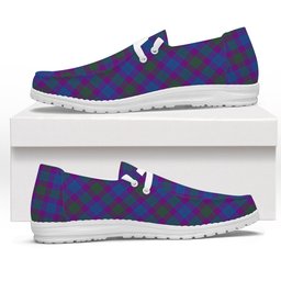 ScotsTee Shop Scottish Lang Modern Clan Tartan Plaid Canvas Loafer Shoes