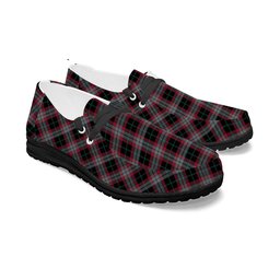 ScotsTee Shop Scottish Lindsay Hunting Modern Tartan Plaid Canvas Loafer Shoes