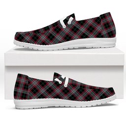 ScotsTee Shop Scottish Lindsay Hunting Modern Tartan Plaid Canvas Loafer Shoes