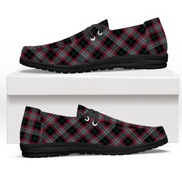 ScotsTee Shop Scottish Lindsay Hunting Modern Tartan Plaid Canvas Loafer Shoes