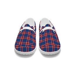 ScotsTee Shop Scottish Laing of Archiestown Modern Tartan Plaid Canvas Loafer Shoes