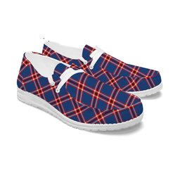 ScotsTee Shop Scottish Laing of Archiestown Modern Tartan Plaid Canvas Loafer Shoes