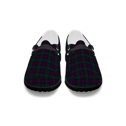 ScotsTee Shop Scottish MacArthur of Milton Hunting Tartan Plaid Canvas Loafer Shoes
