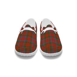 ScotsTee Shop Scottish Lumsden of Kintore Ancient Tartan Plaid Canvas Loafer Shoes