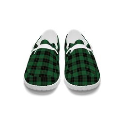 ScotsTee Shop Scottish MacArthur-Fox Hunting Ancient Tartan Plaid Canvas Loafer Shoes