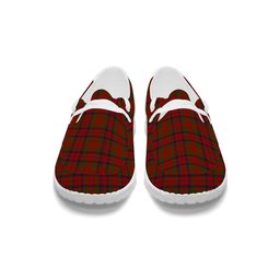 ScotsTee Shop Scottish Lumsden Boghead Tartan Plaid Canvas Loafer Shoes