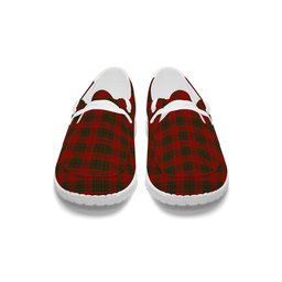 ScotsTee Shop Scottish Livingston Tartan Plaid Canvas Loafer Shoes