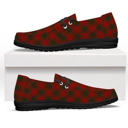ScotsTee Shop Scottish Livingston Tartan Plaid Canvas Loafer Shoes