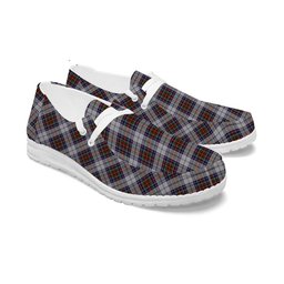 ScotsTee Shop Scottish MacBeth Dress Tartan Plaid Canvas Loafer Shoes