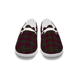 ScotsTee Shop Scottish MacBean of Tomatin Tartan Plaid Canvas Loafer Shoes