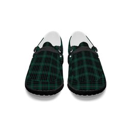 ScotsTee Shop Scottish MacAuley Hunting Modern Tartan Plaid Canvas Loafer Shoes