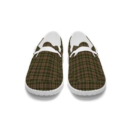 ScotsTee Shop Scottish Lamont Heather Tartan Plaid Canvas Loafer Shoes