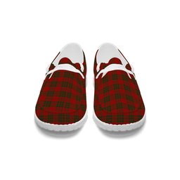 ScotsTee Shop Scottish Livingstone Tartan Plaid Canvas Loafer Shoes