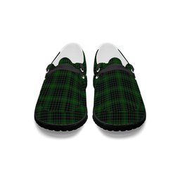 ScotsTee Shop Scottish MacAuley Hunting Tartan Plaid Canvas Loafer Shoes