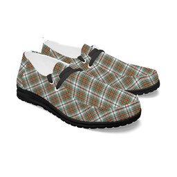 ScotsTee Shop Scottish MacBean Dress Ancient Tartan Plaid Canvas Loafer Shoes