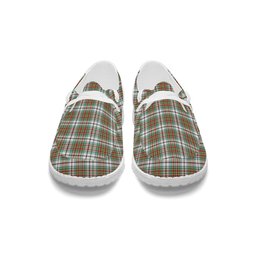 ScotsTee Shop Scottish MacBean Dress Ancient Tartan Plaid Canvas Loafer Shoes