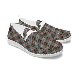 ScotsTee Shop Scottish MacBean Dress Tartan Plaid Canvas Loafer Shoes