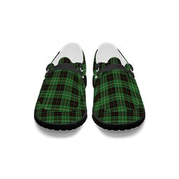 ScotsTee Shop Scottish MacAuley of Lewis Ancient Tartan Plaid Canvas Loafer Shoes