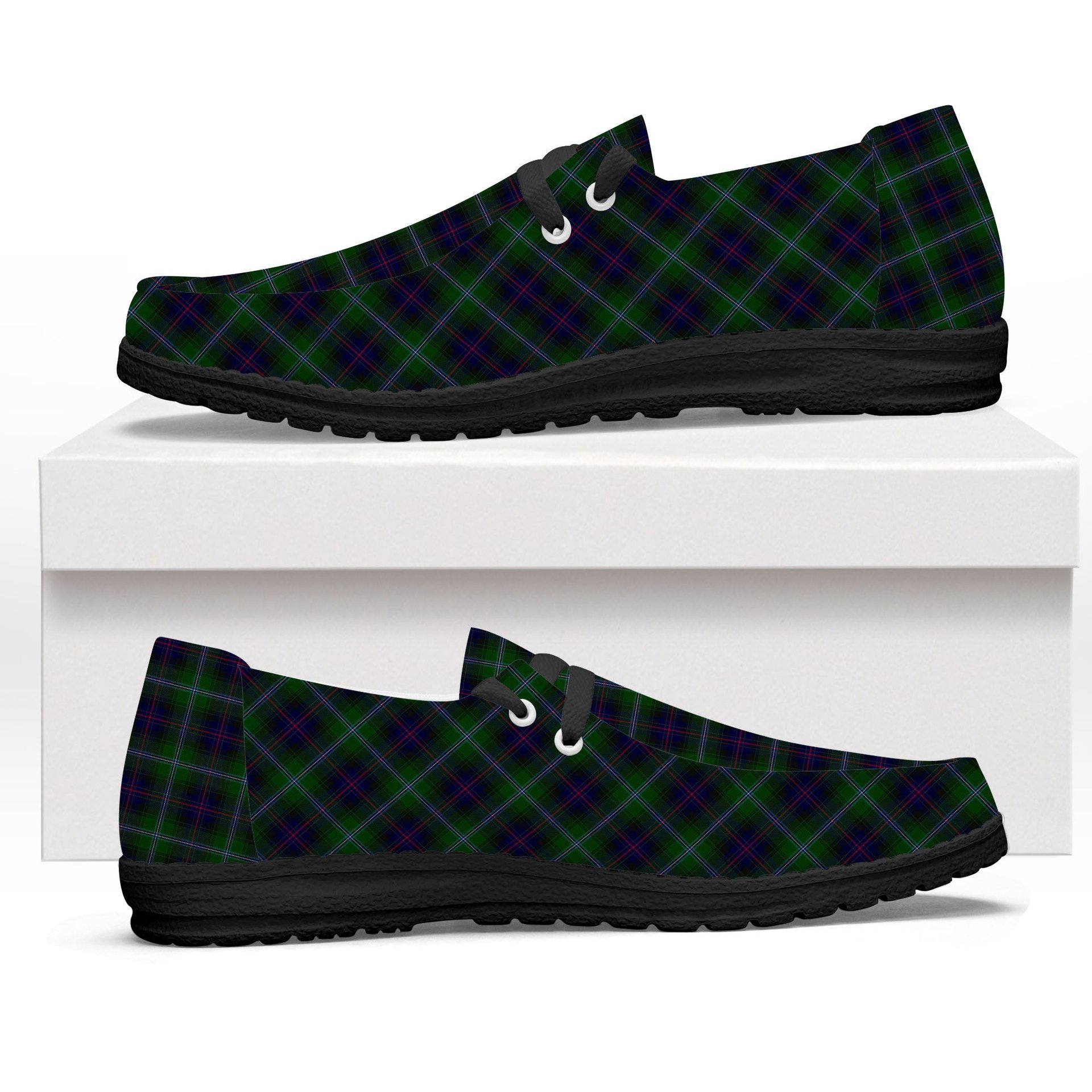 ScotsTee Shop Scottish Jempson MacDonald C & C Tartan Plaid Canvas Loafer Shoes