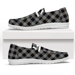 ScotsTee Shop Scottish Kinnieson Tartan Plaid Canvas Loafer Shoes